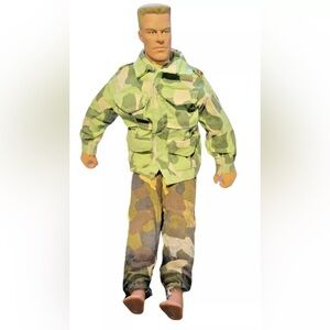 GI Joe 12'' Action Military Doll w/ Blonde Hair Pawtucket RI 02862 Hasbro 1994